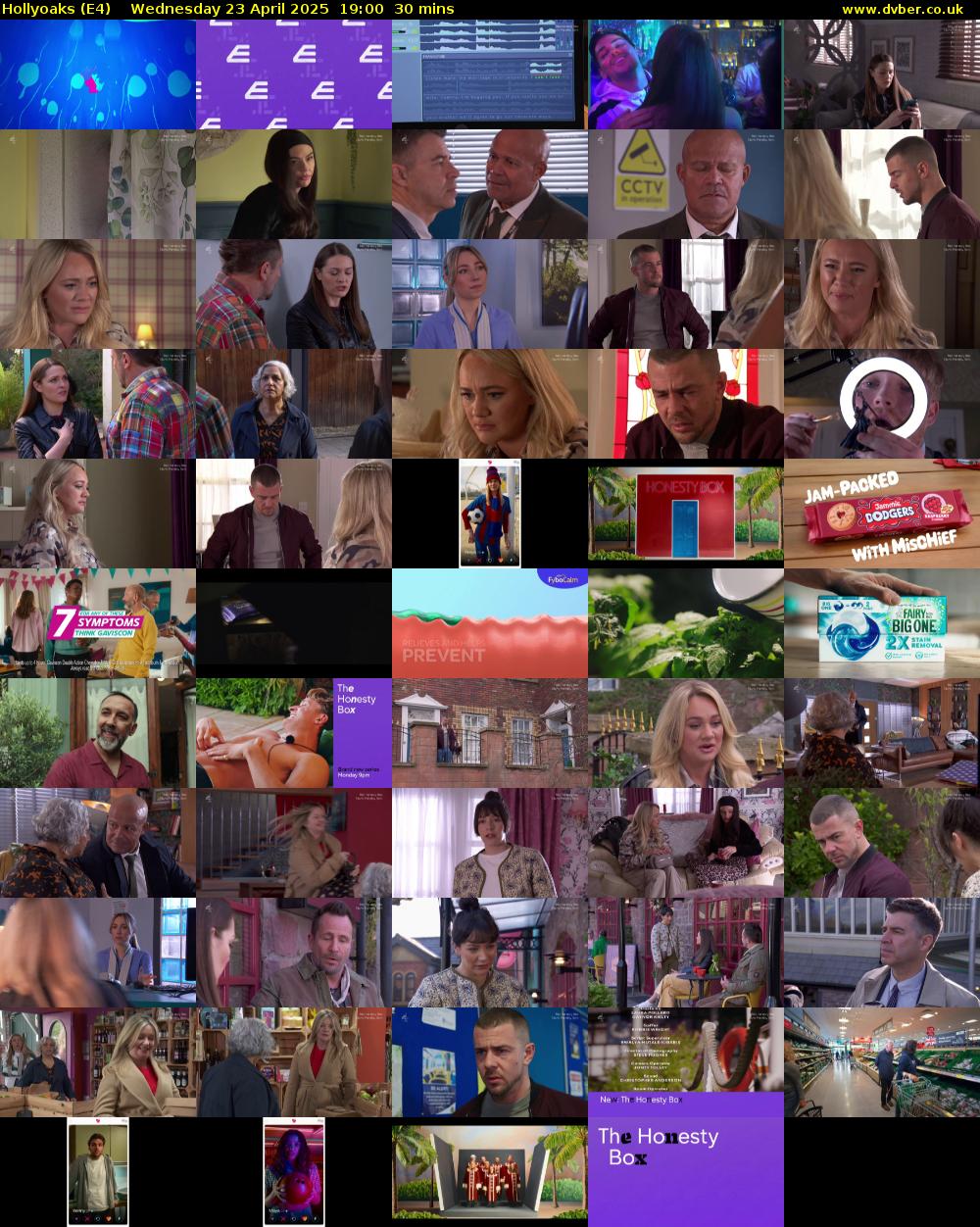 Hollyoaks (E4) Wednesday 23 April 2025 19:00 - 19:30