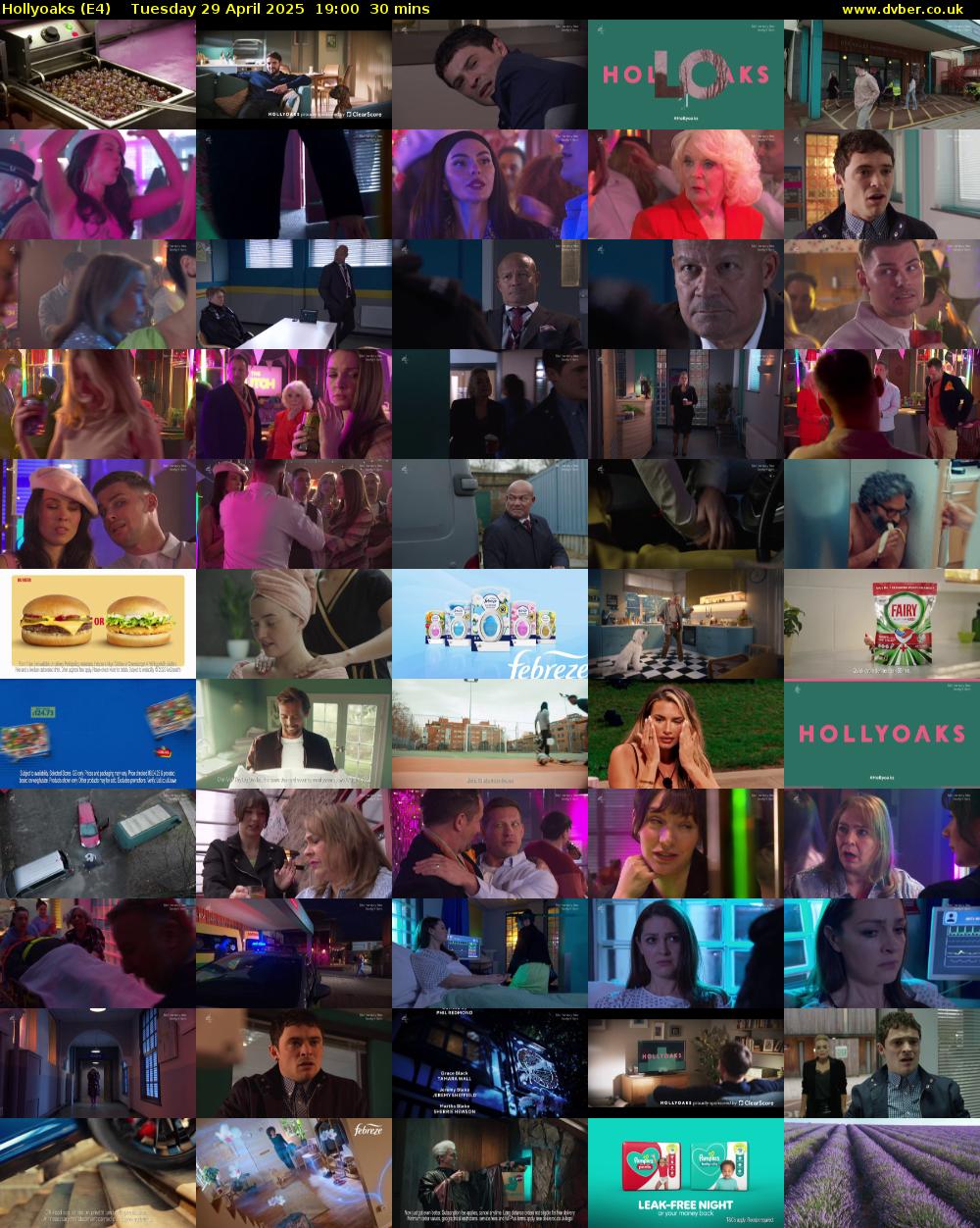 Hollyoaks (E4) Tuesday 29 April 2025 19:00 - 19:30