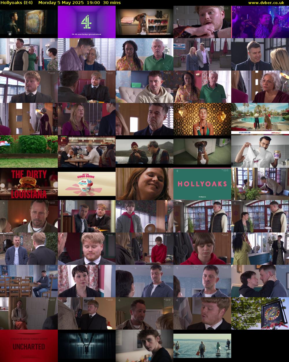 Hollyoaks (E4) Monday 5 May 2025 19:00 - 19:30