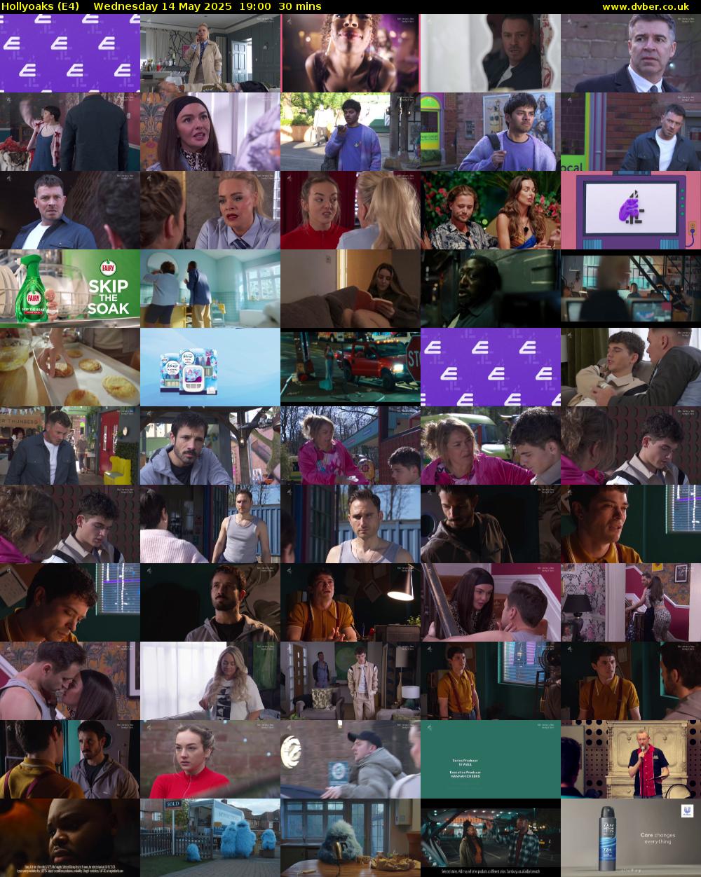 Hollyoaks (E4) Wednesday 14 May 2025 19:00 - 19:30