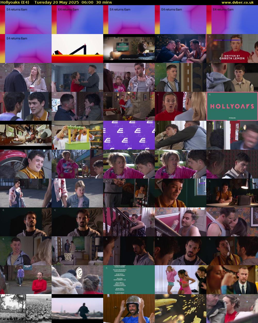 Hollyoaks (E4) Tuesday 20 May 2025 06:00 - 06:30