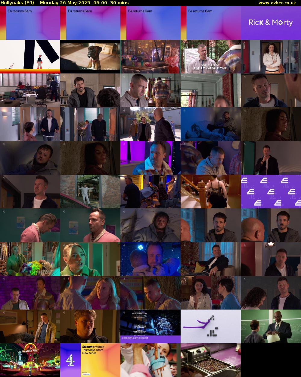 Hollyoaks (E4) Monday 26 May 2025 06:00 - 06:30