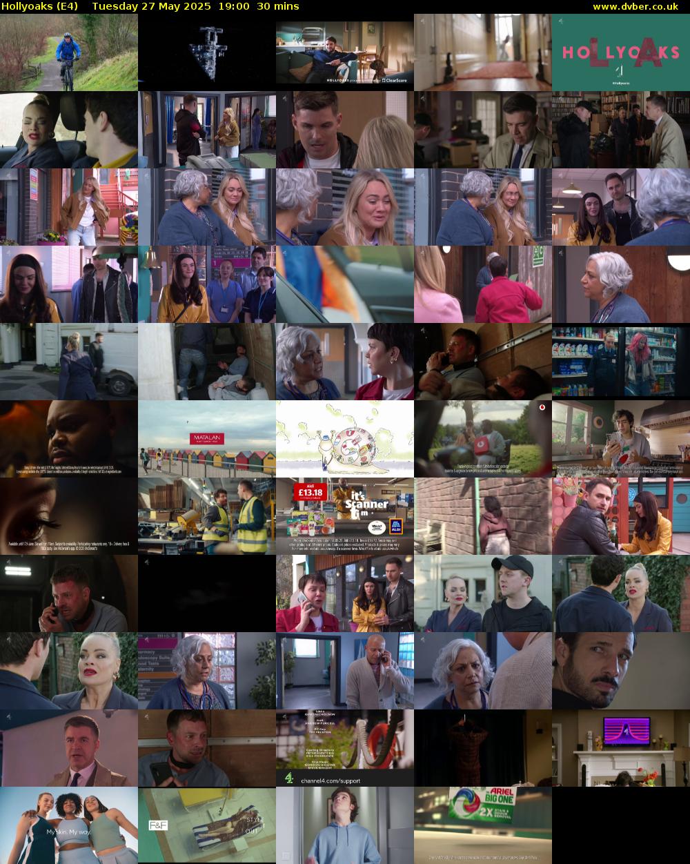 Hollyoaks (E4) Tuesday 27 May 2025 19:00 - 19:30