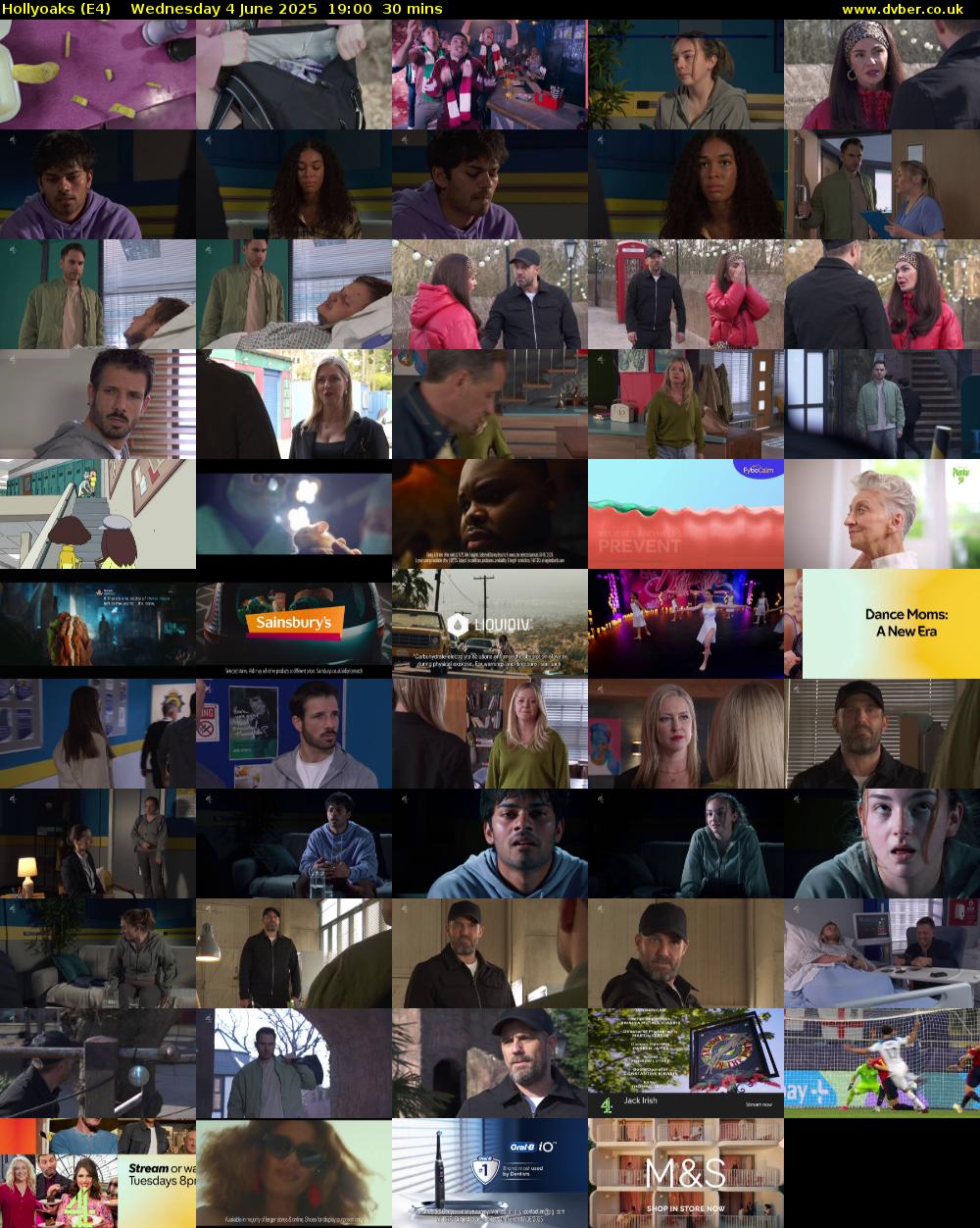 Hollyoaks (E4) Wednesday 4 June 2025 19:00 - 19:30
