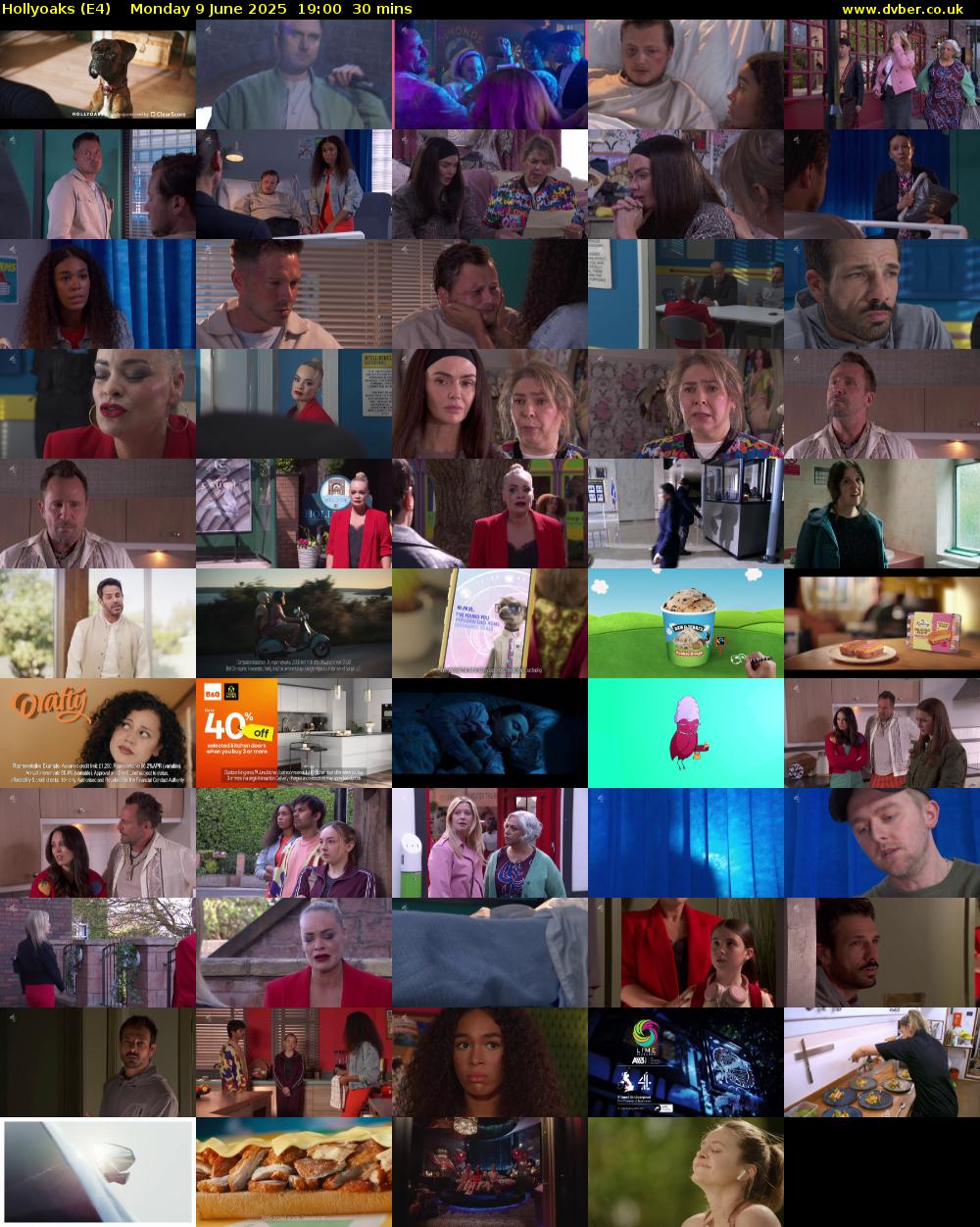 Hollyoaks (E4) Monday 9 June 2025 19:00 - 19:30