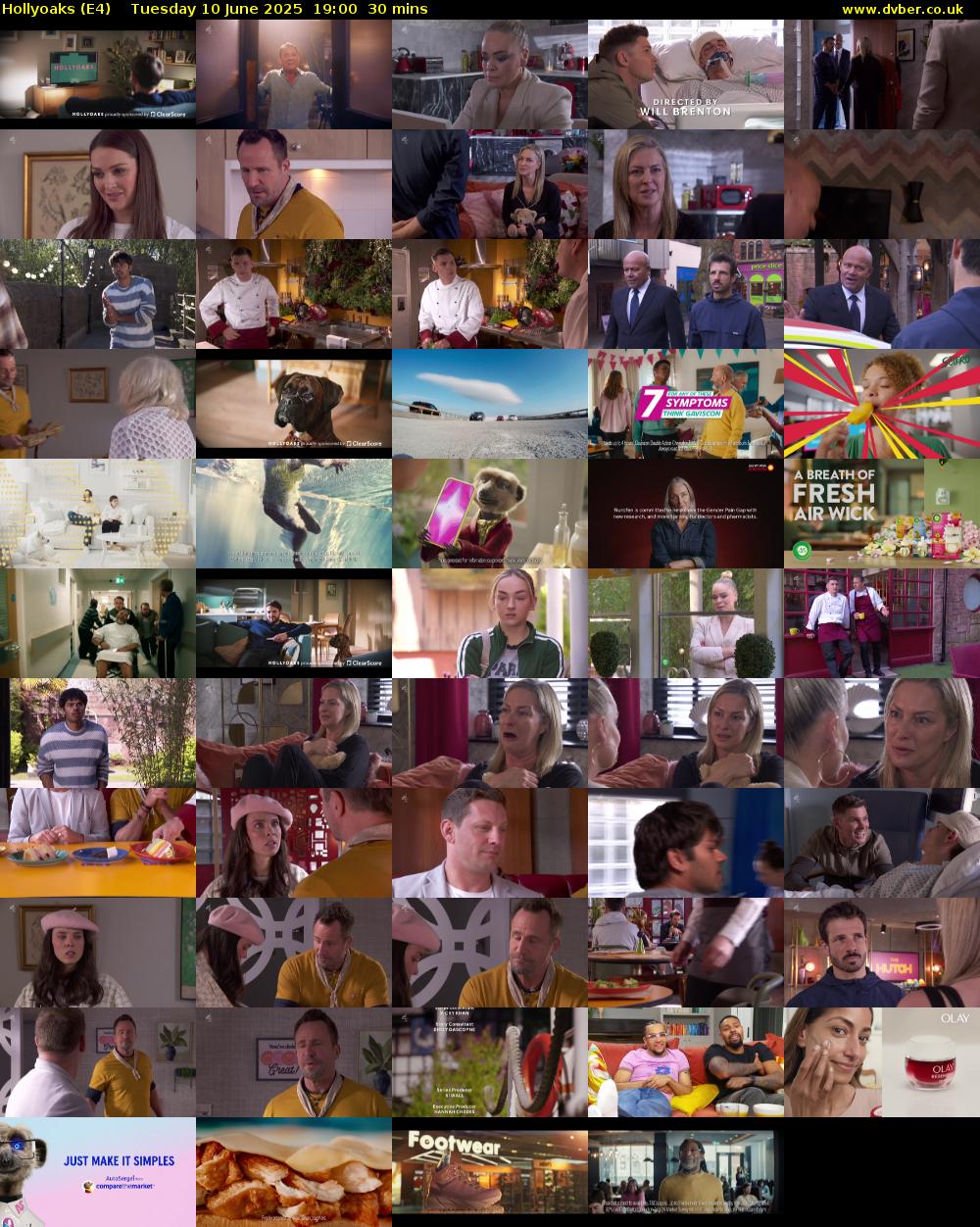Hollyoaks (E4) Tuesday 10 June 2025 19:00 - 19:30