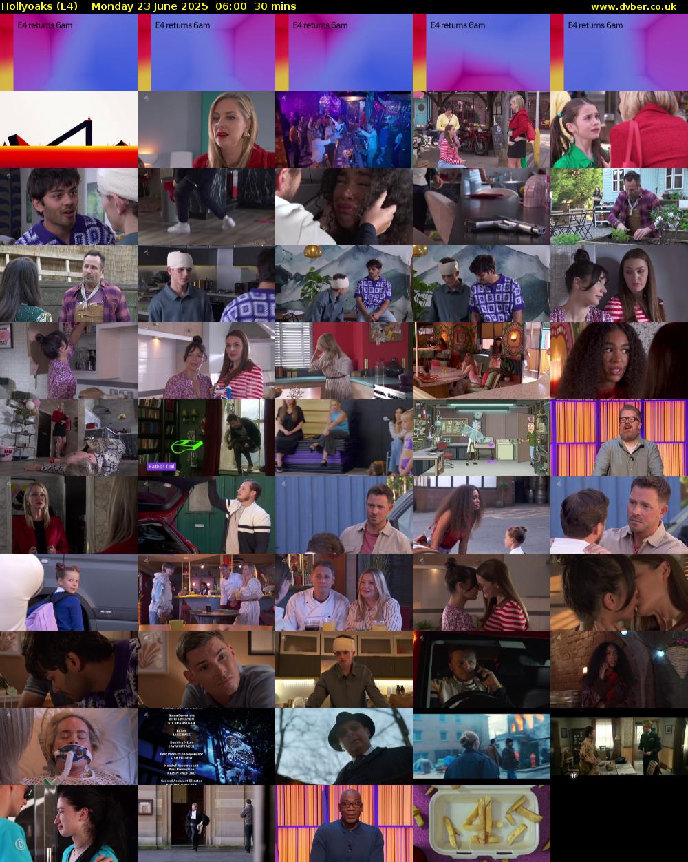 Hollyoaks (E4) Monday 23 June 2025 06:00 - 06:30