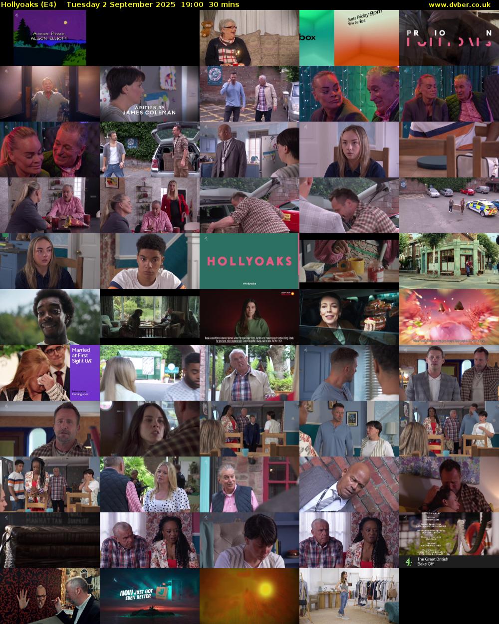 Hollyoaks (E4) Tuesday 2 September 2025 19:00 - 19:30