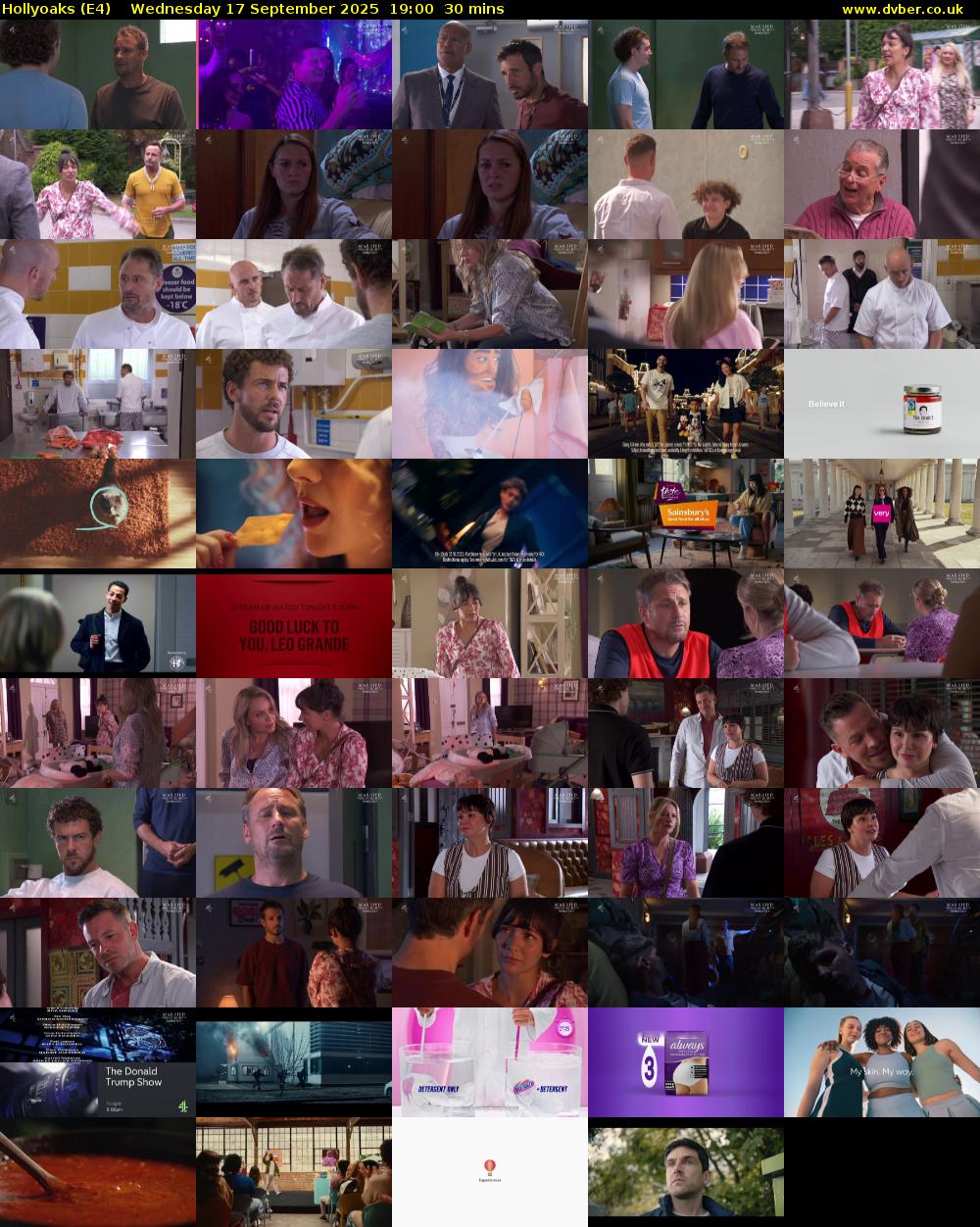 Hollyoaks (E4) Wednesday 17 September 2025 19:00 - 19:30