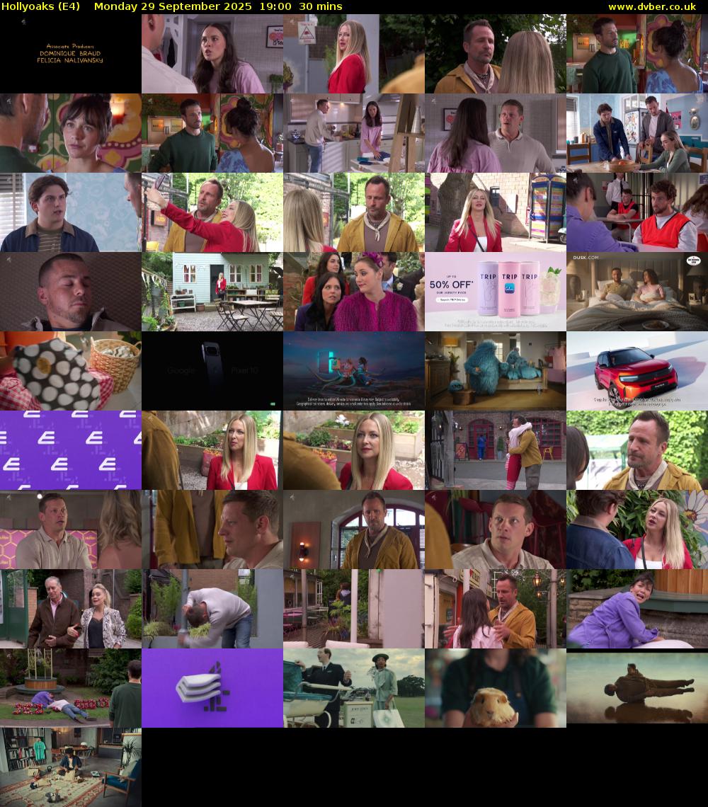 Hollyoaks (E4) Monday 29 September 2025 19:00 - 19:30