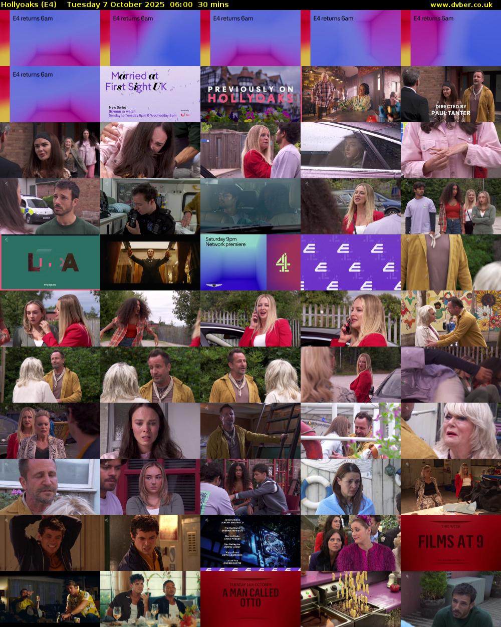 Hollyoaks (E4) Tuesday 7 October 2025 06:00 - 06:30