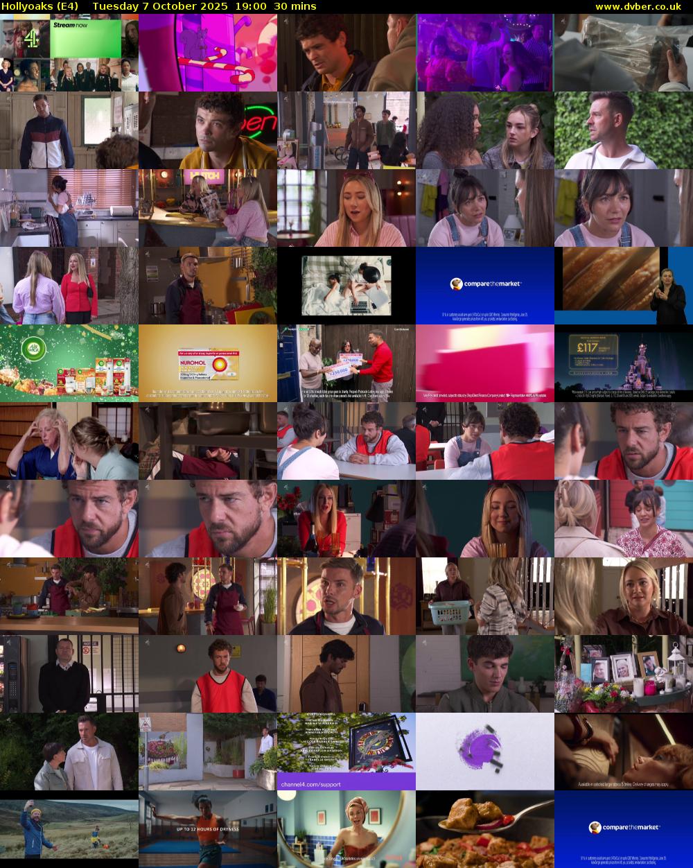Hollyoaks (E4) Tuesday 7 October 2025 19:00 - 19:30