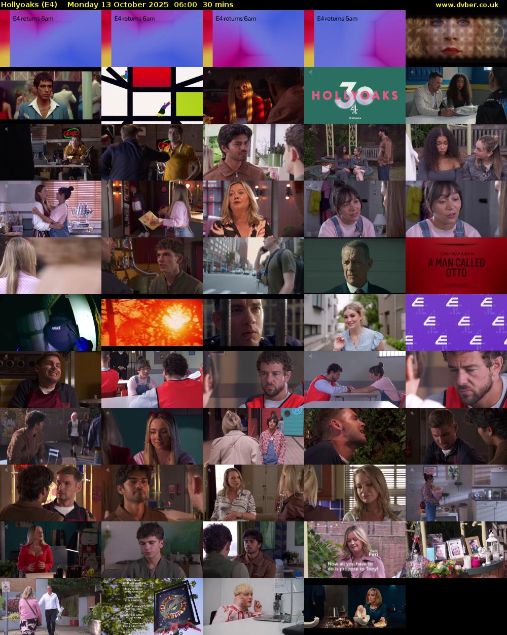 Hollyoaks (E4) Monday 13 October 2025 06:00 - 06:30