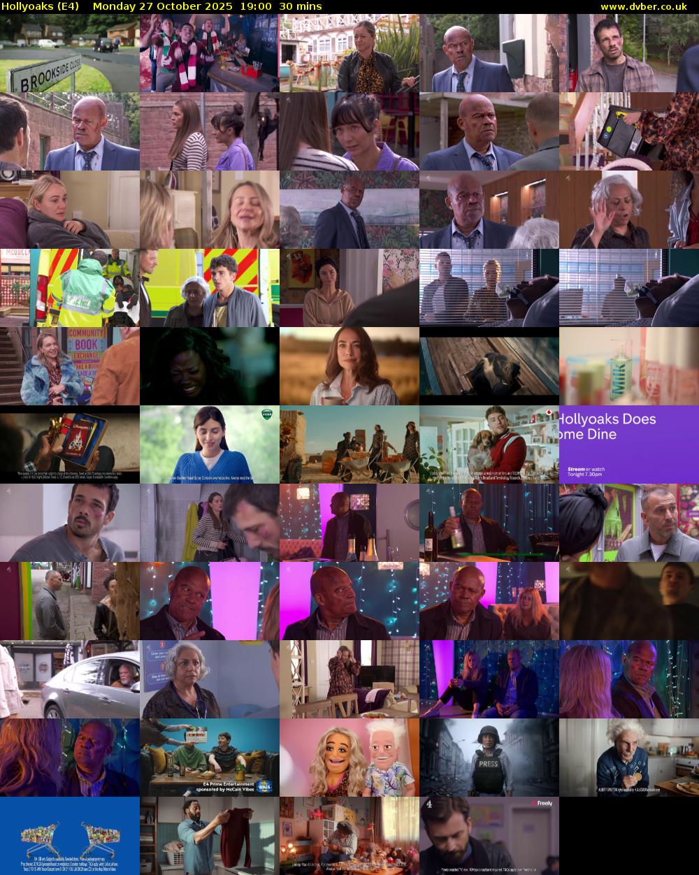 Hollyoaks (E4) Monday 27 October 2025 19:00 - 19:30