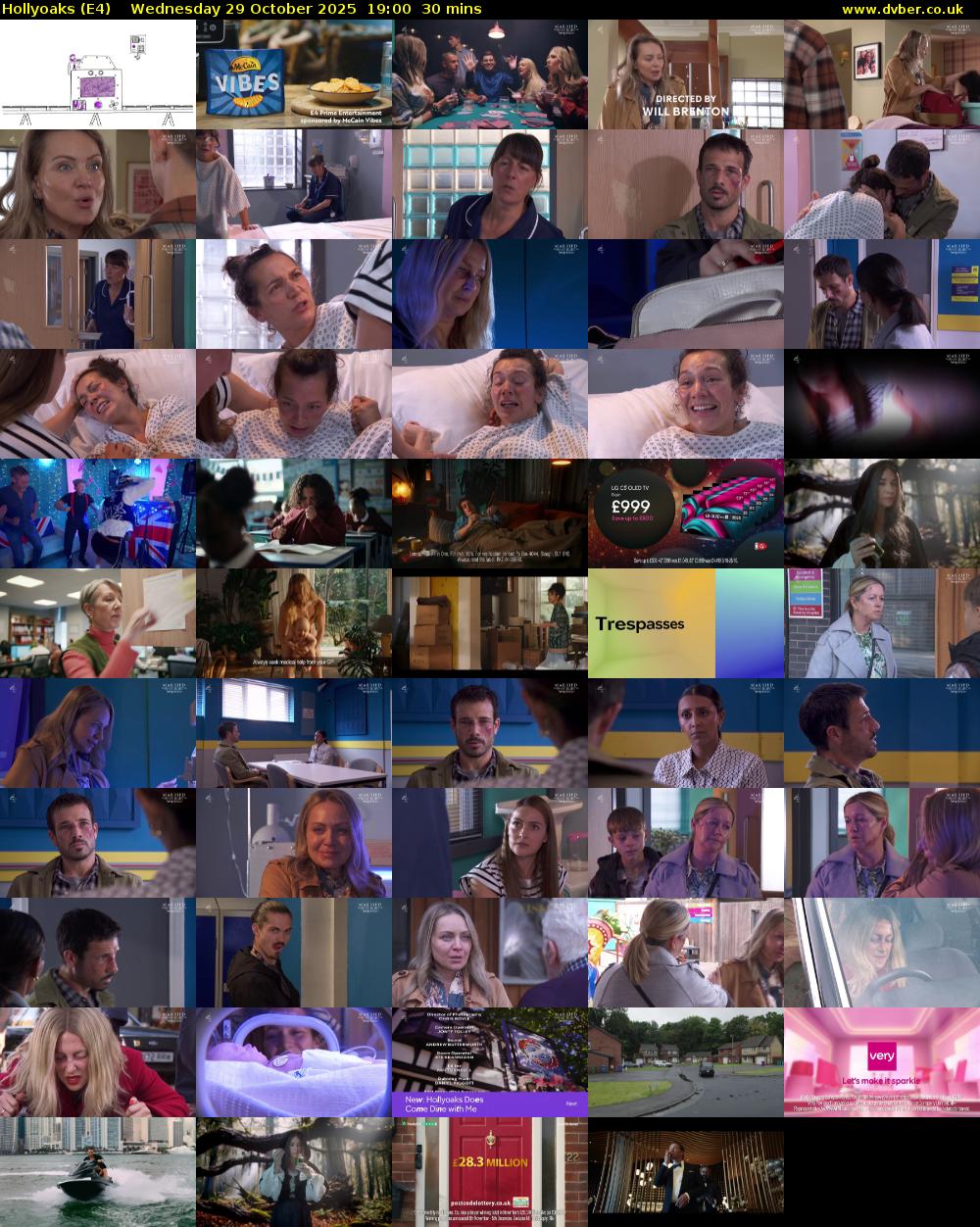 Hollyoaks (E4) Wednesday 29 October 2025 19:00 - 19:30