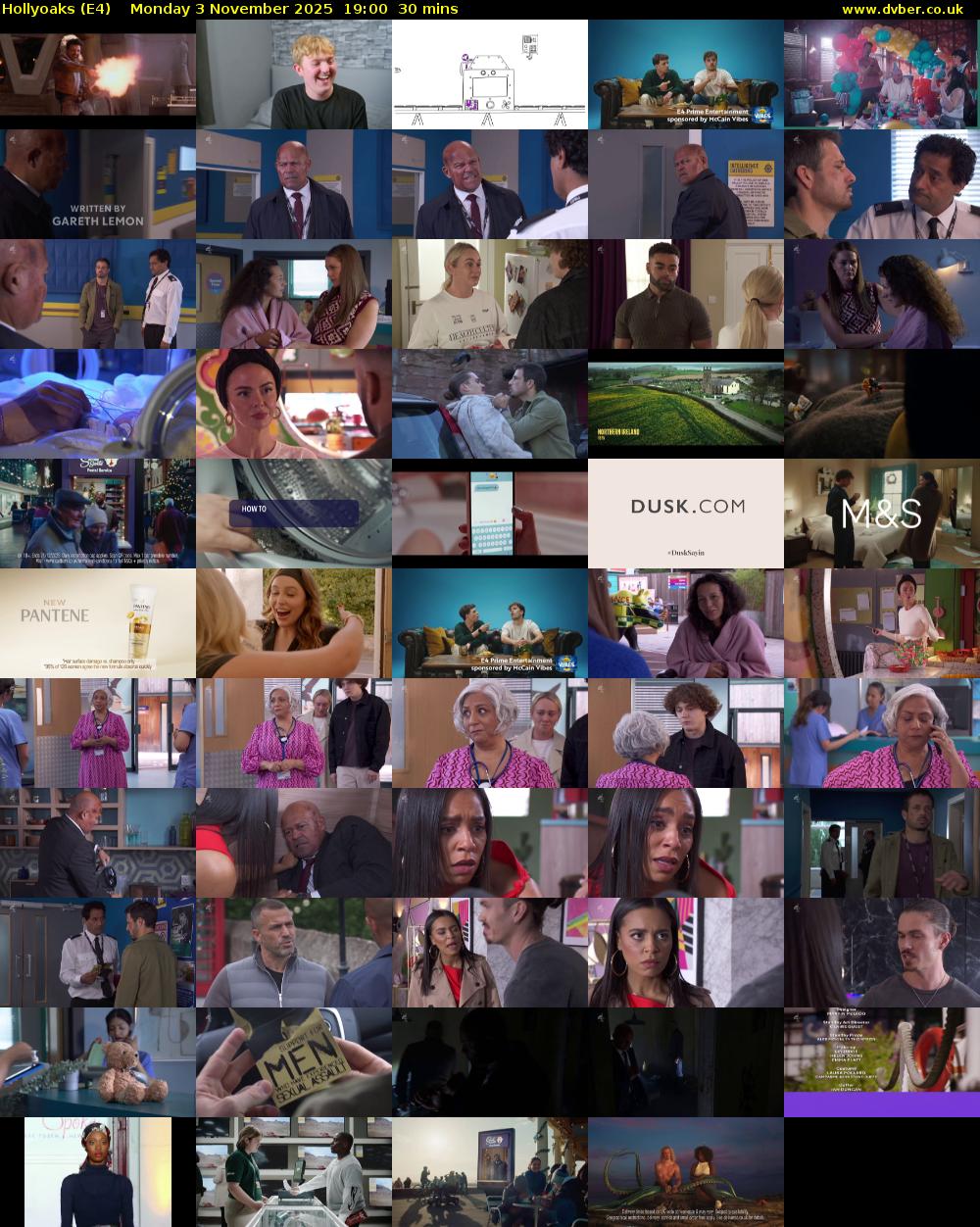Hollyoaks (E4) Monday 3 November 2025 19:00 - 19:30
