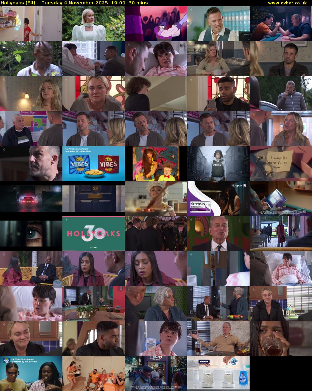 Hollyoaks (E4) Tuesday 4 November 2025 19:00 - 19:30