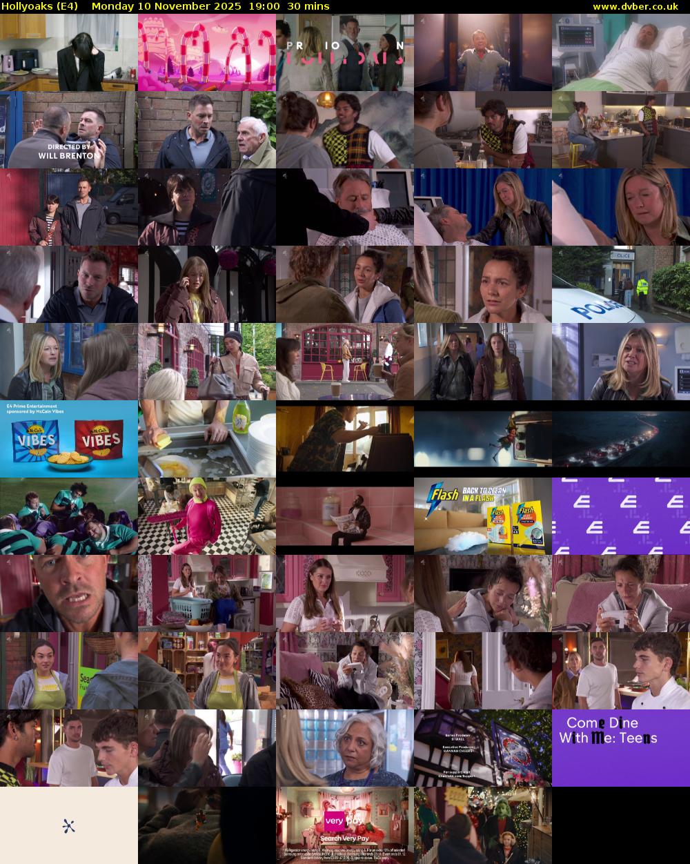 Hollyoaks (E4) Monday 10 November 2025 19:00 - 19:30