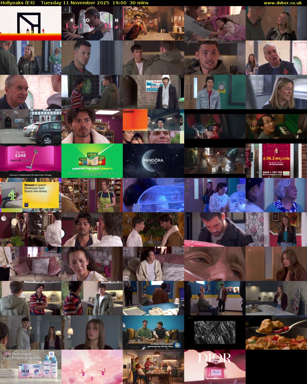 Hollyoaks (E4) Tuesday 11 November 2025 19:00 - 19:30