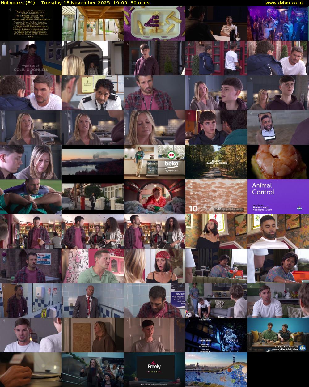 Hollyoaks (E4) Tuesday 18 November 2025 19:00 - 19:30