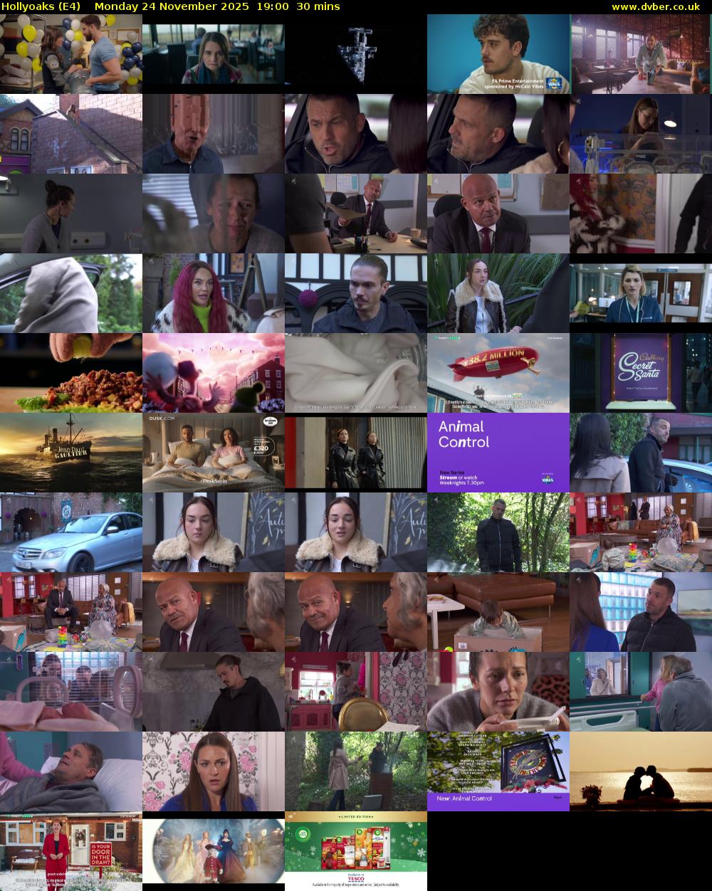 Hollyoaks (E4) Monday 24 November 2025 19:00 - 19:30