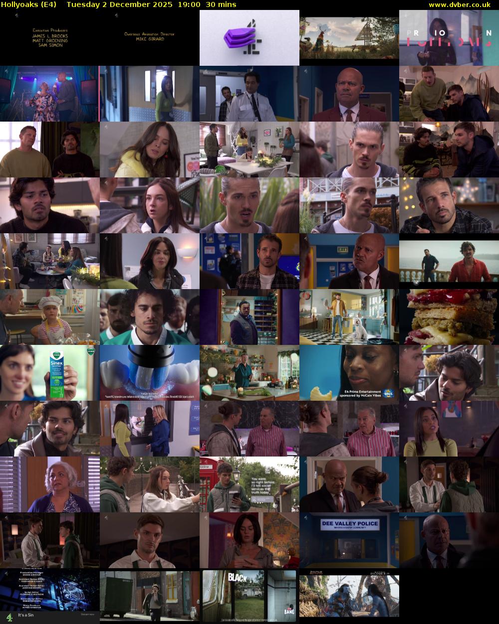 Hollyoaks (E4) Tuesday 2 December 2025 19:00 - 19:30