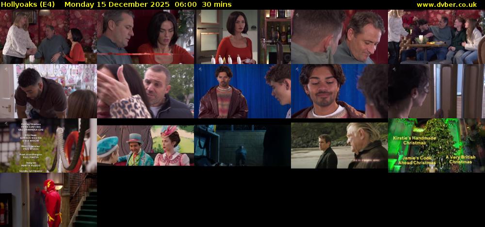 Hollyoaks (E4) Monday 15 December 2025 06:00 - 06:30