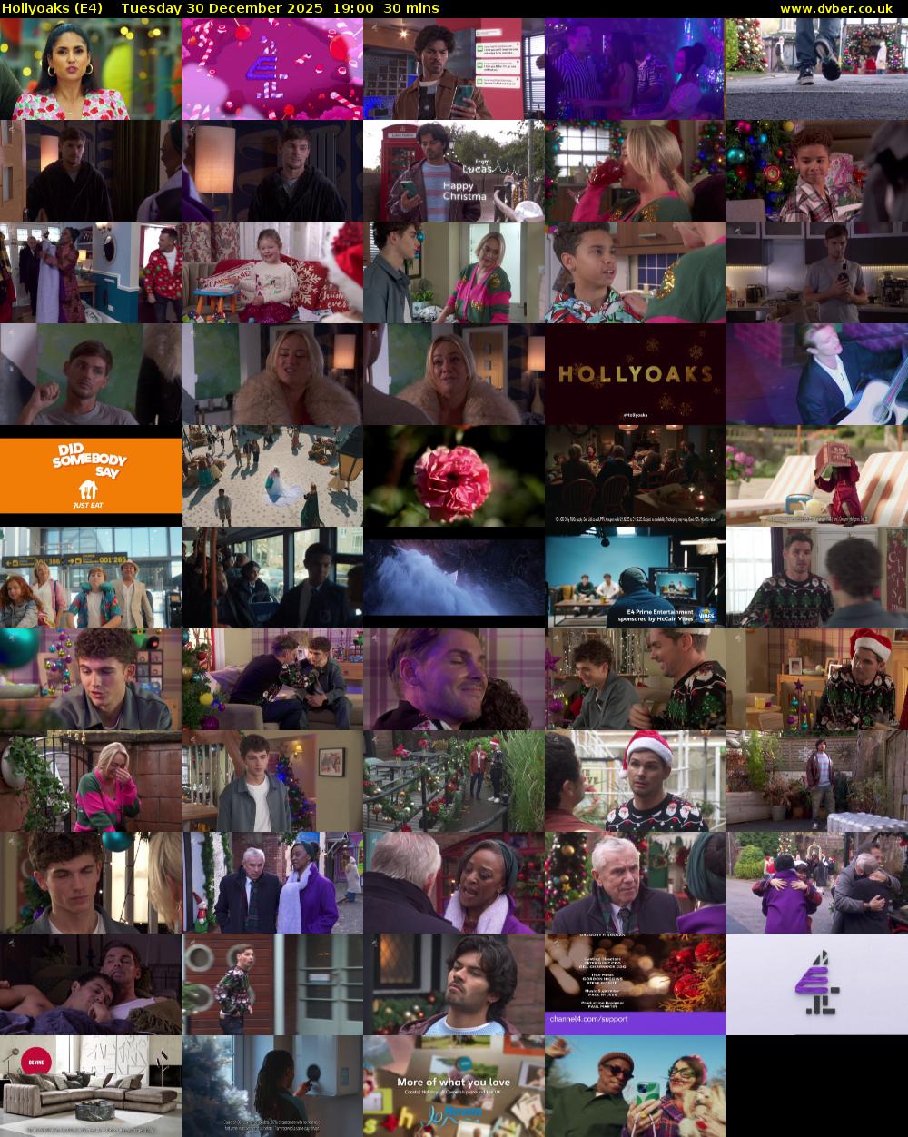 Hollyoaks (E4) Tuesday 30 December 2025 19:00 - 19:30