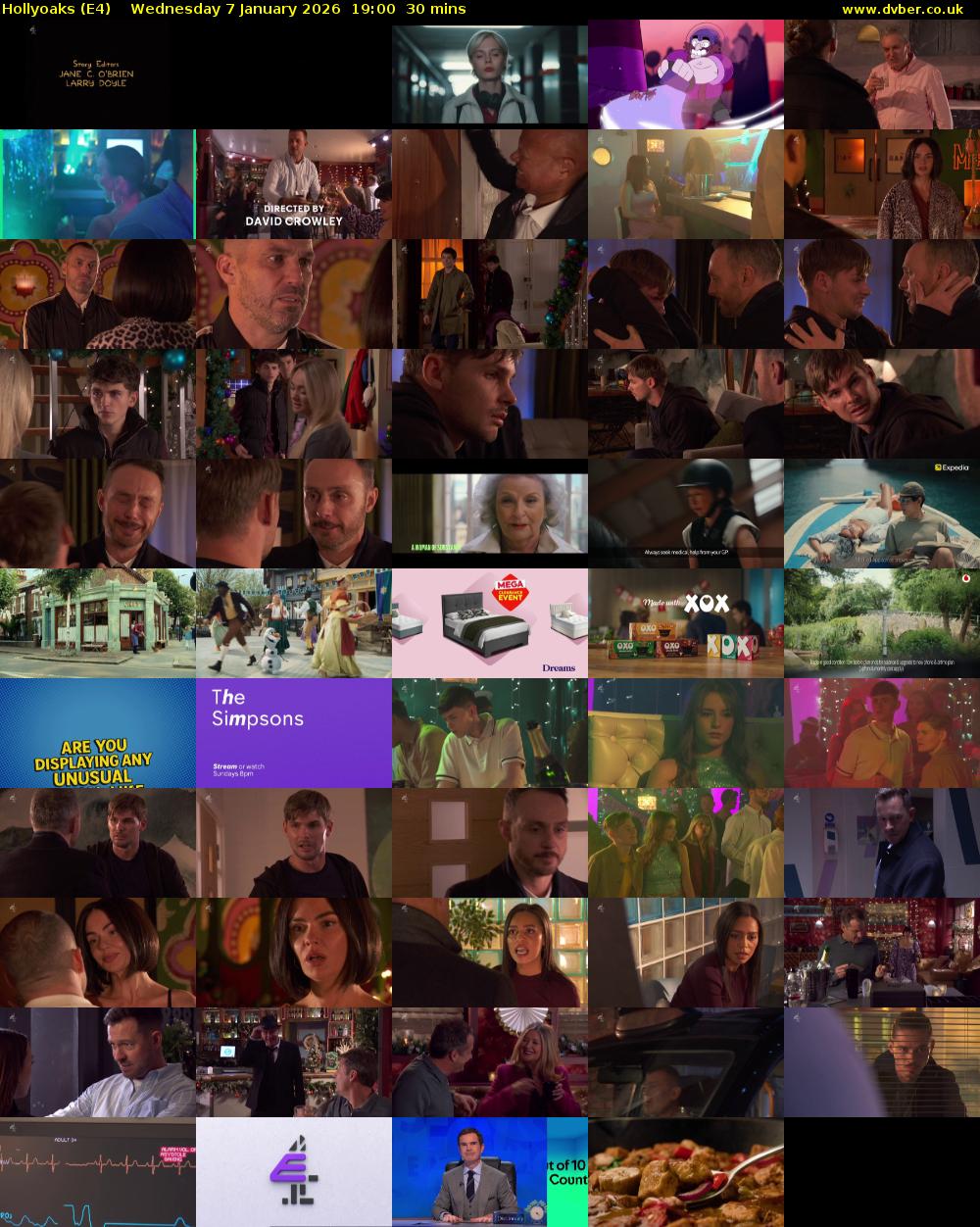 Hollyoaks (E4) Wednesday 7 January 2026 19:00 - 19:30