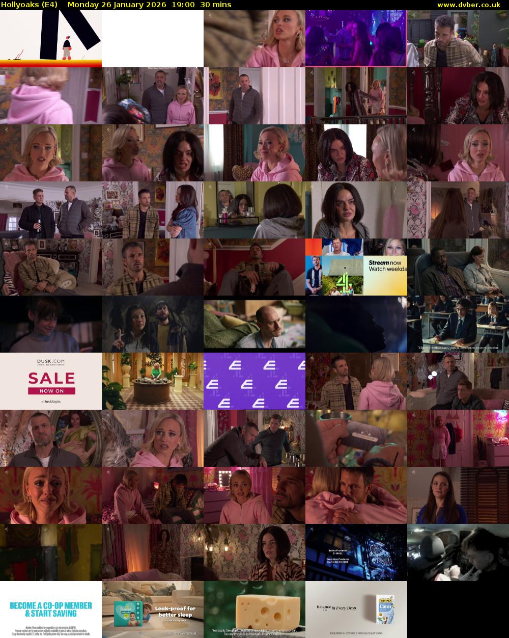 Hollyoaks (E4) Monday 26 January 2026 19:00 - 19:30