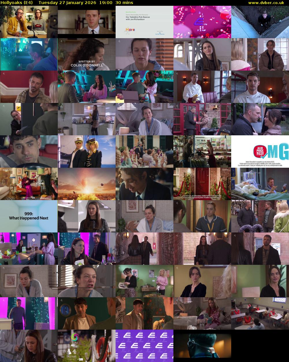 Hollyoaks (E4) Tuesday 27 January 2026 19:00 - 19:30