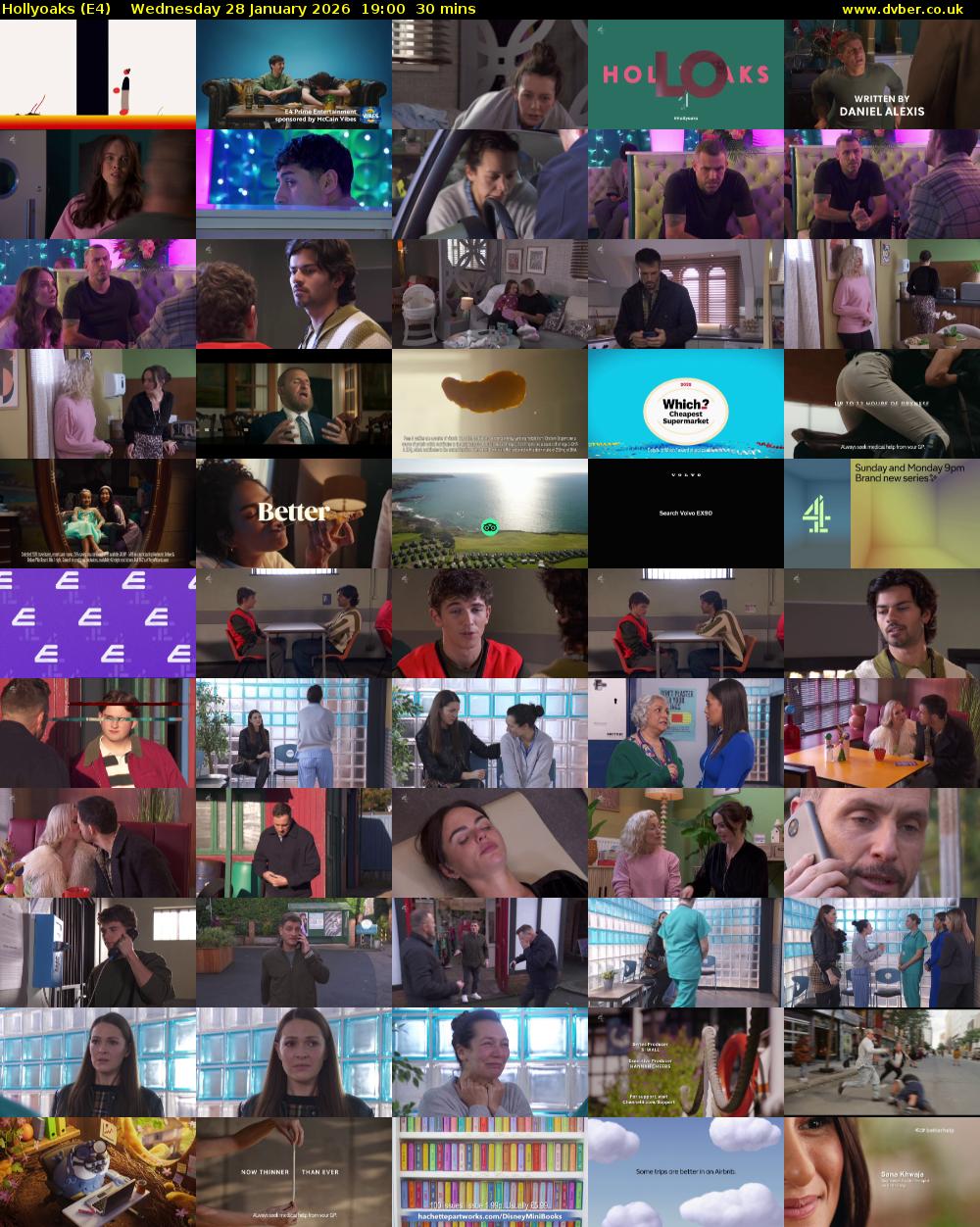 Hollyoaks (E4) Wednesday 28 January 2026 19:00 - 19:30