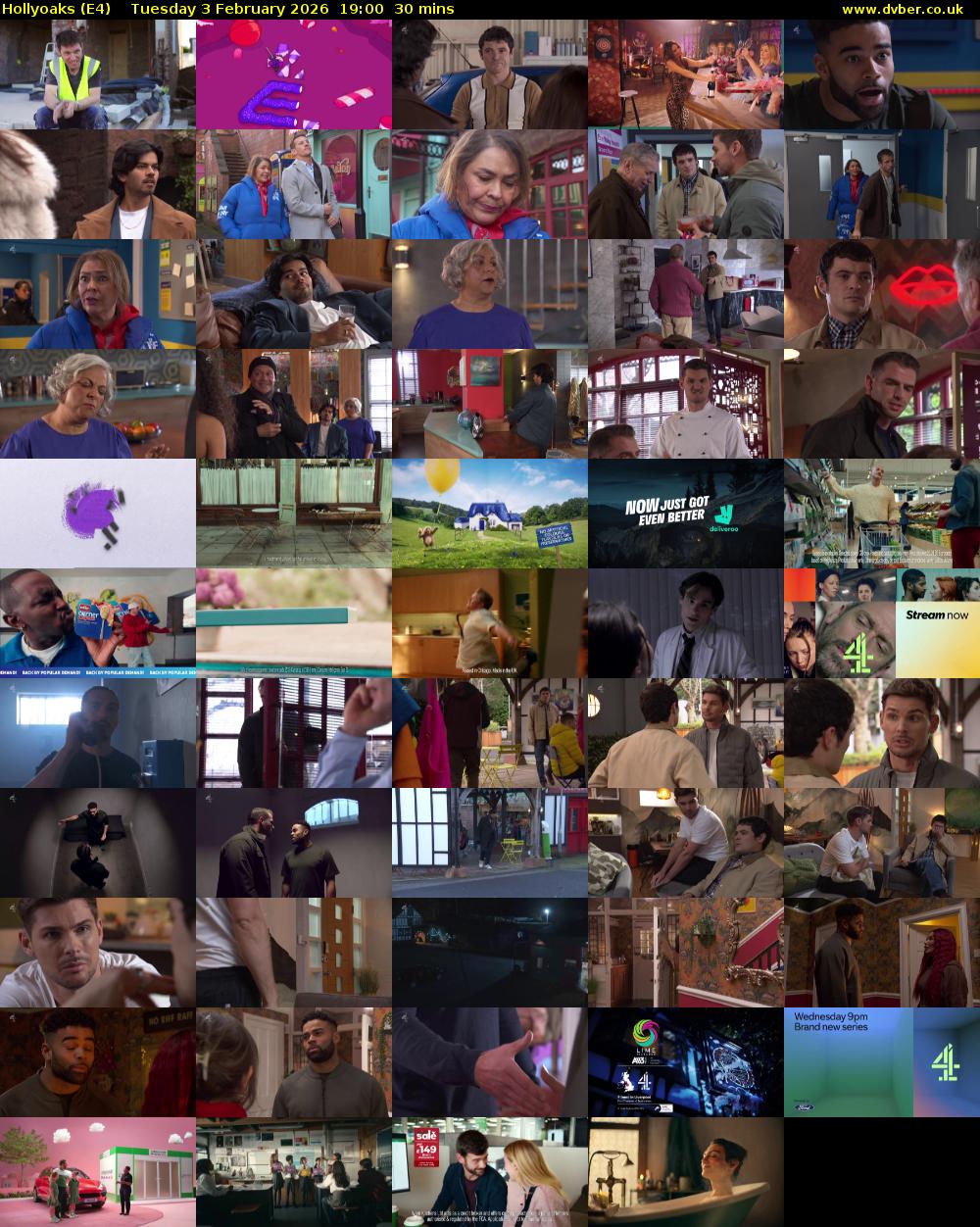 Hollyoaks (E4) Tuesday 3 February 2026 19:00 - 19:30