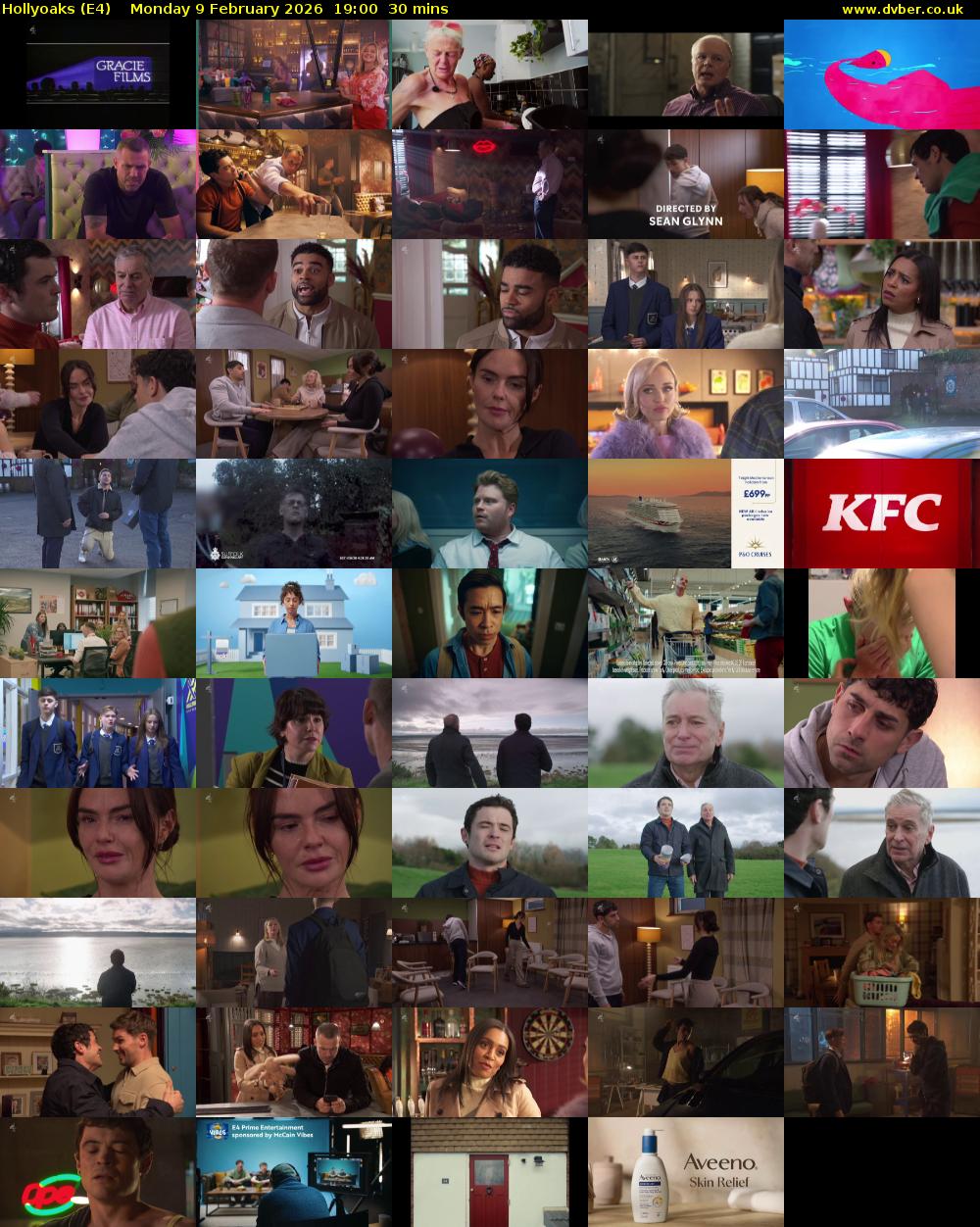 Hollyoaks (E4) Monday 9 February 2026 19:00 - 19:30