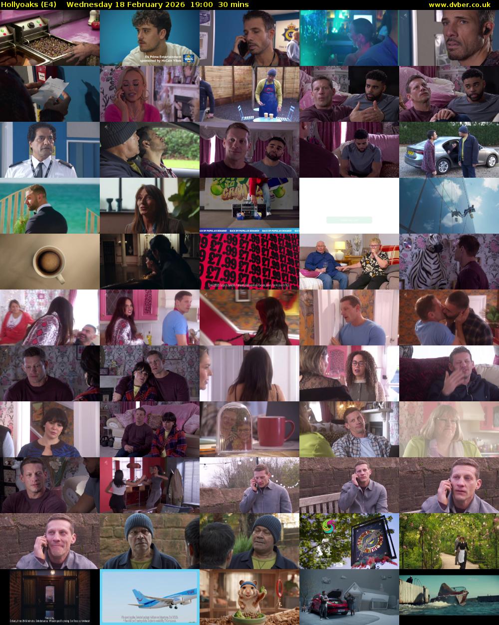 Hollyoaks (E4) Wednesday 18 February 2026 19:00 - 19:30