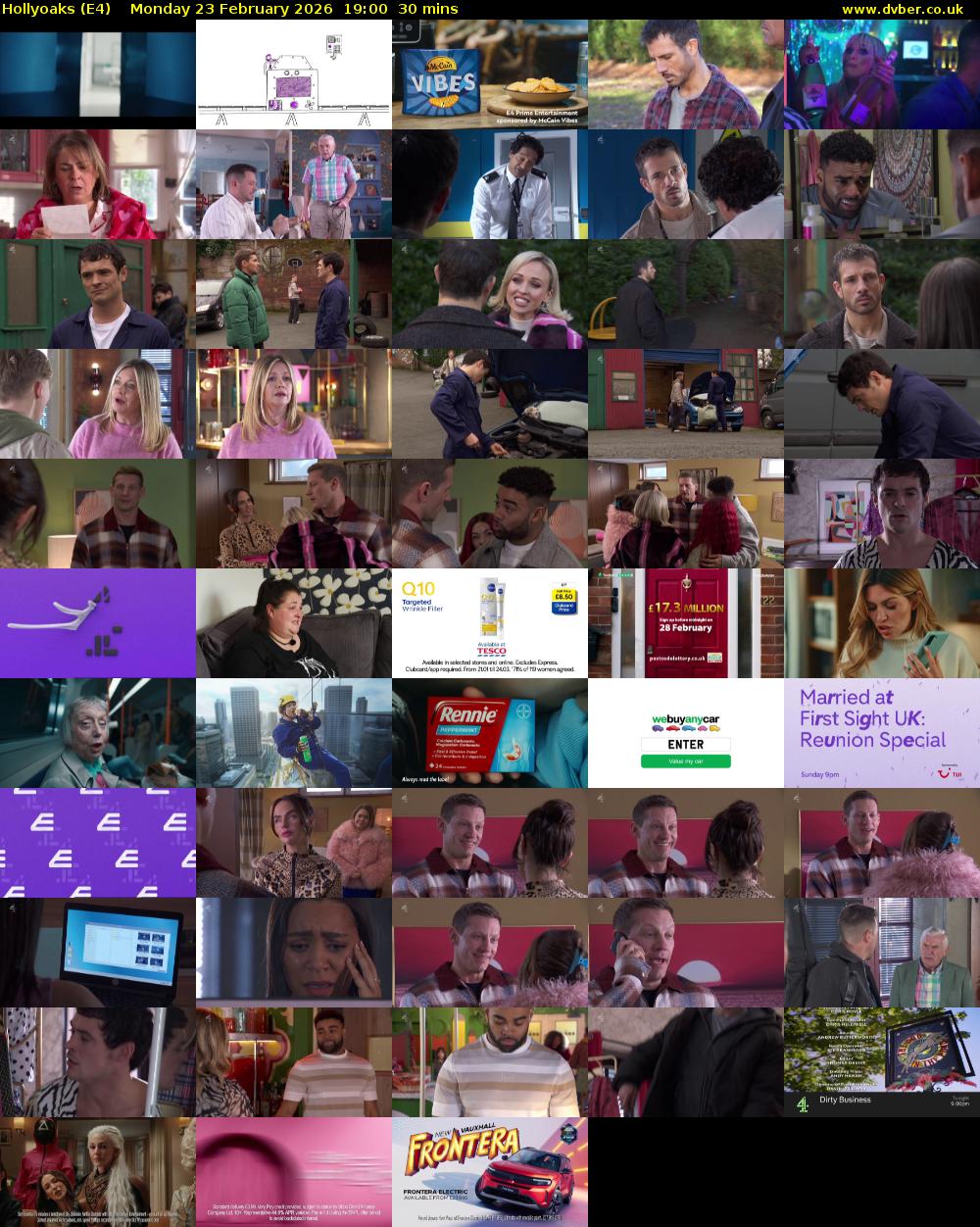 Hollyoaks (E4) Monday 23 February 2026 19:00 - 19:30