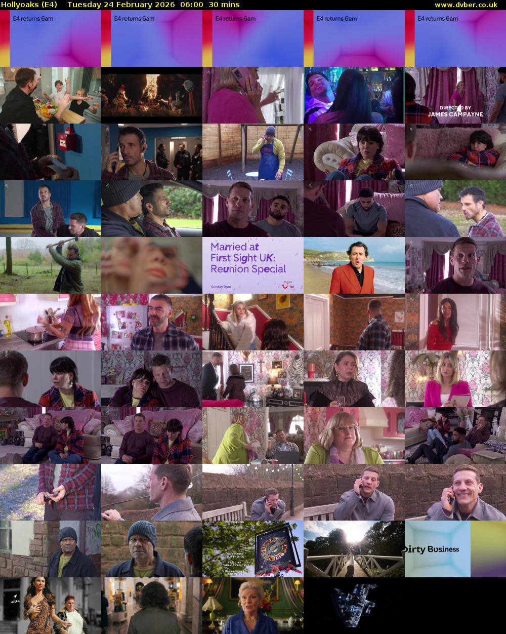 Hollyoaks (E4) Tuesday 24 February 2026 06:00 - 06:30