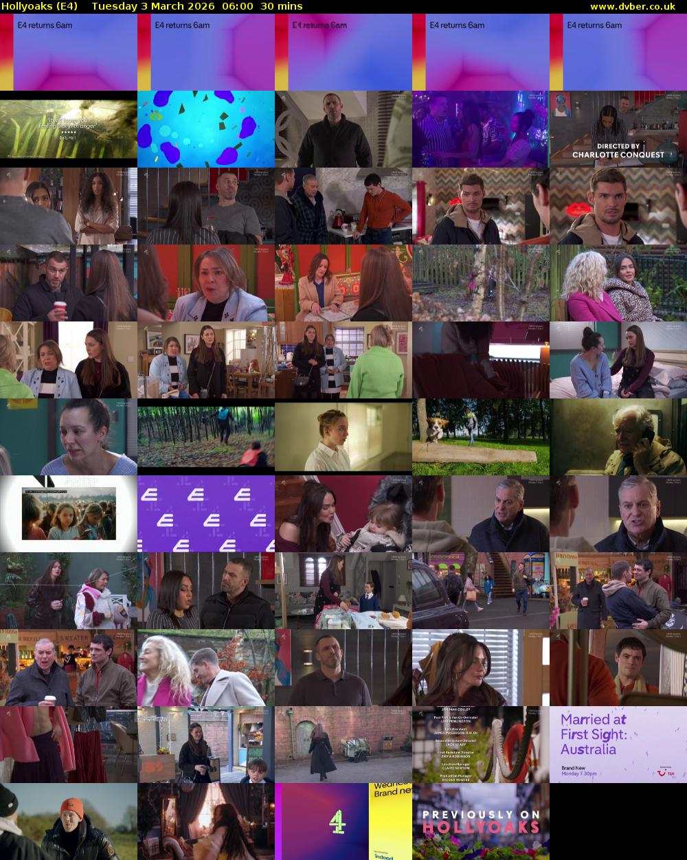 Hollyoaks (E4) Tuesday 3 March 2026 06:00 - 06:30