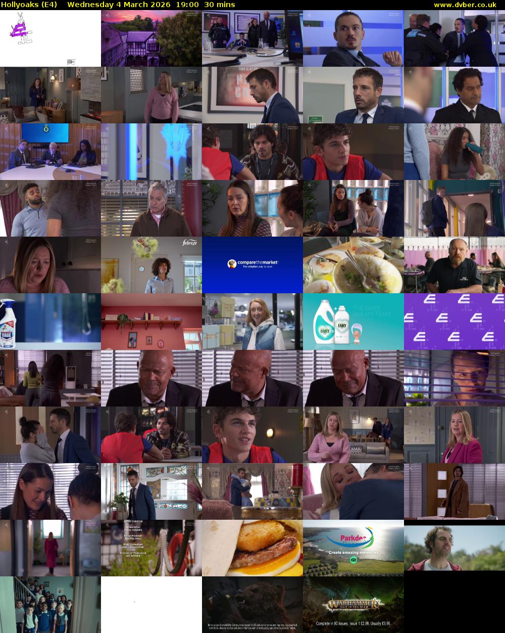 Hollyoaks (E4) Wednesday 4 March 2026 19:00 - 19:30