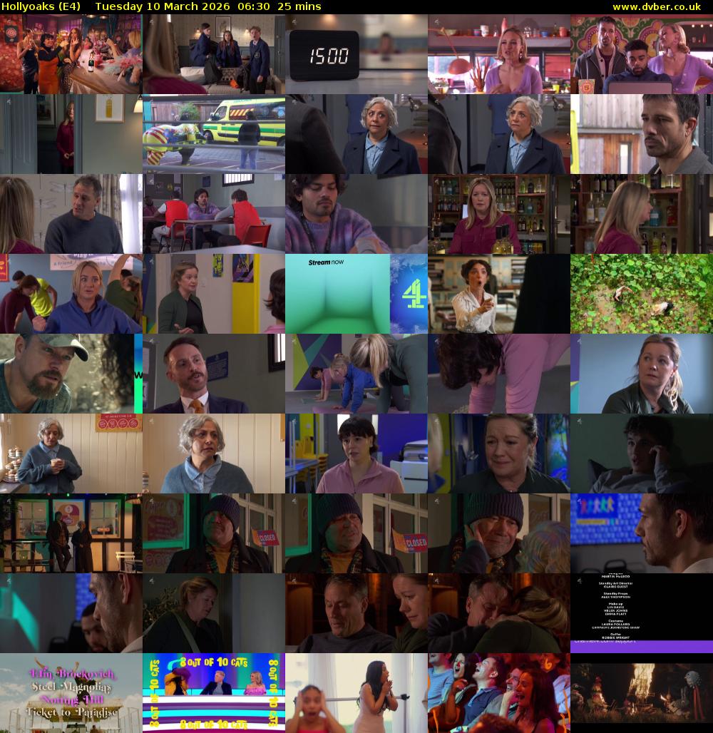 Hollyoaks (E4) Tuesday 10 March 2026 06:30 - 06:55
