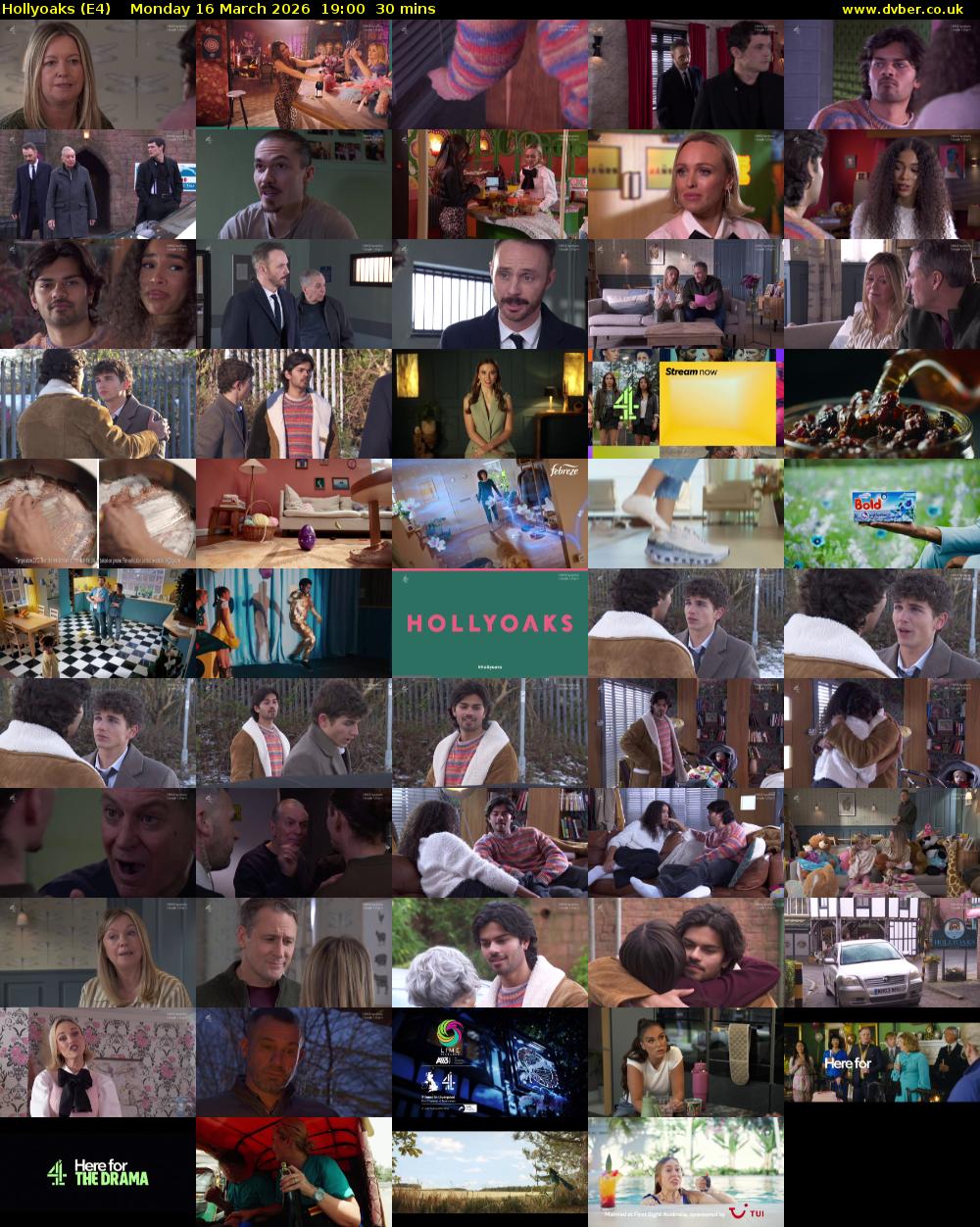 Hollyoaks (E4) Monday 16 March 2026 19:00 - 19:30