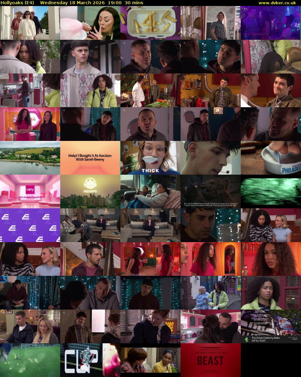 Hollyoaks (E4) Wednesday 18 March 2026 19:00 - 19:30