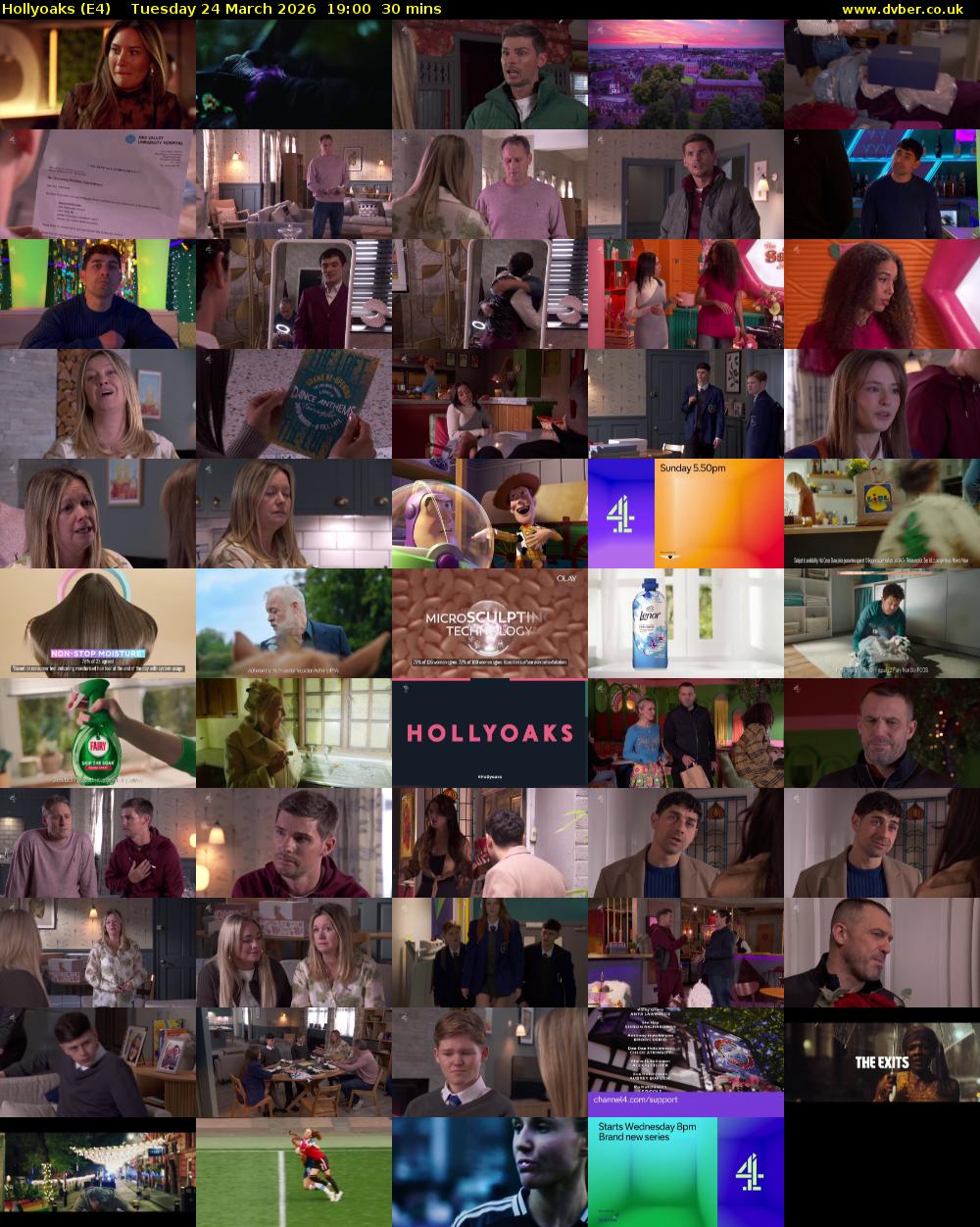 Hollyoaks (E4) Tuesday 24 March 2026 19:00 - 19:30