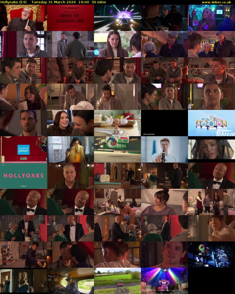 Hollyoaks (E4) Tuesday 31 March 2026 19:00 - 19:30