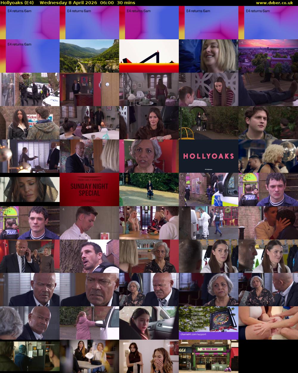 Hollyoaks (E4) Wednesday 8 April 2026 06:00 - 06:30
