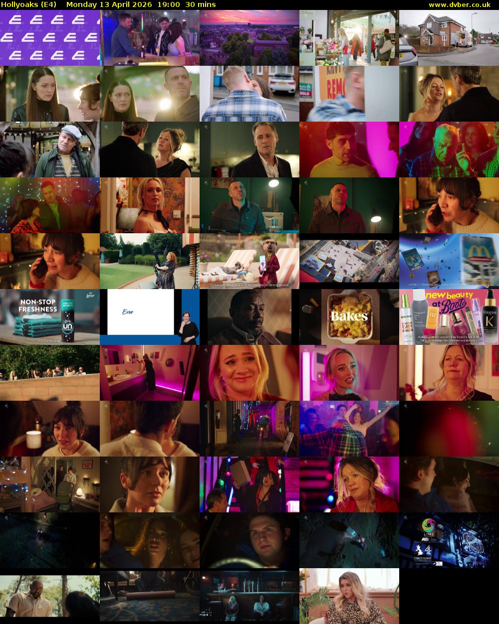 Hollyoaks (E4) Monday 13 April 2026 19:00 - 19:30