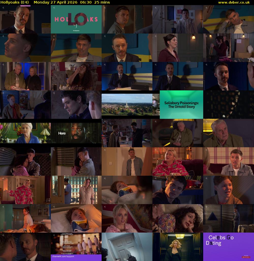Hollyoaks (E4) Monday 27 April 2026 06:30 - 06:55