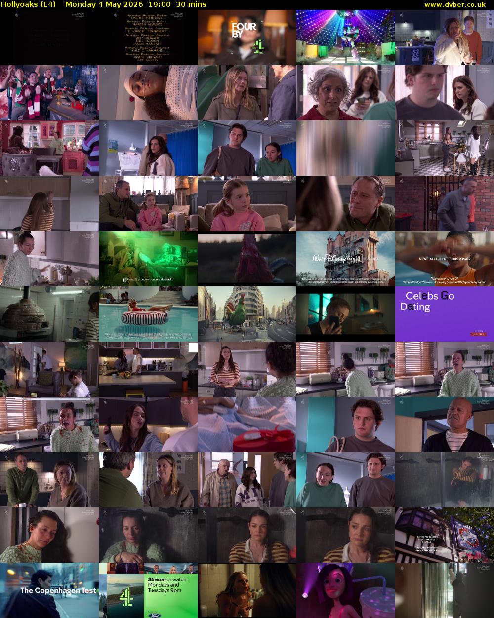 Hollyoaks (E4) Monday 4 May 2026 19:00 - 19:30