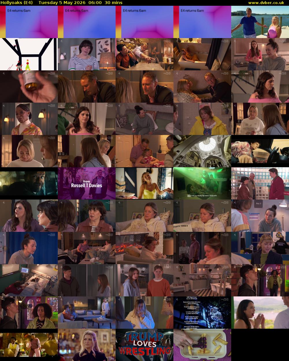 Hollyoaks (E4) Tuesday 5 May 2026 06:00 - 06:30