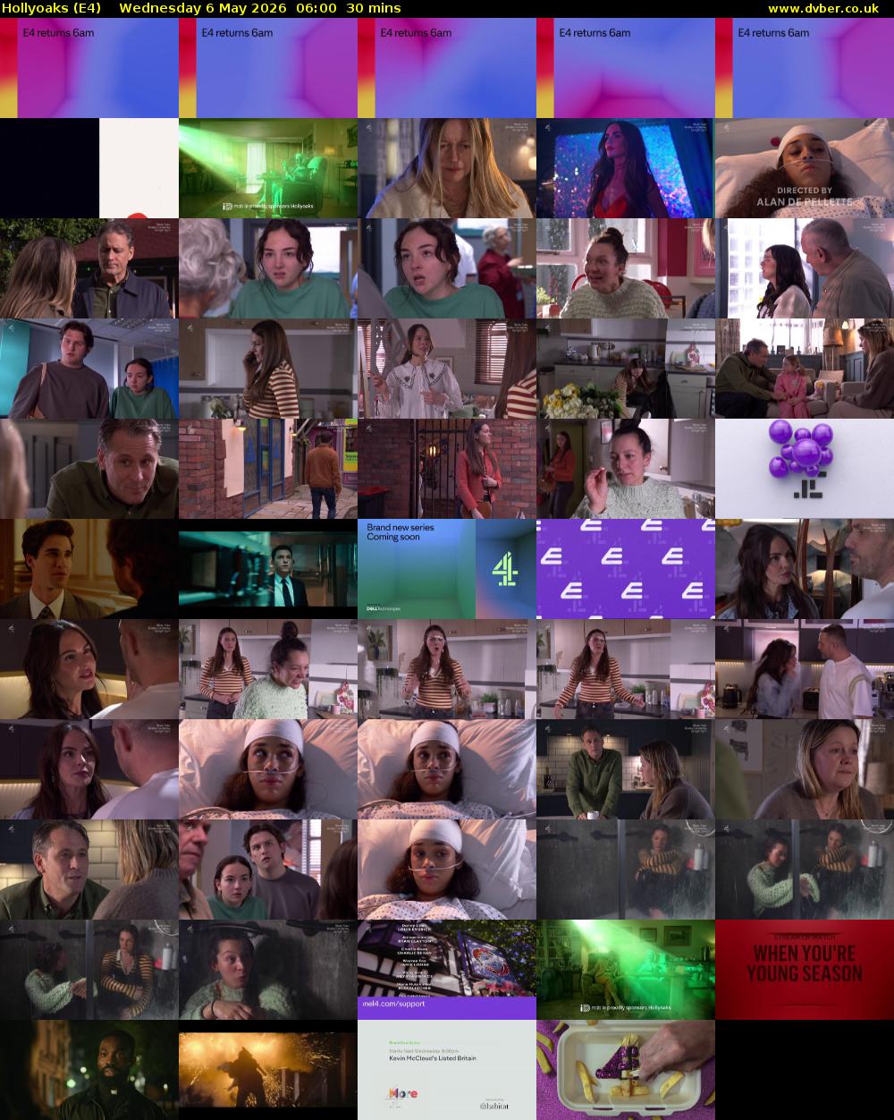 Hollyoaks (E4) Wednesday 6 May 2026 06:00 - 06:30